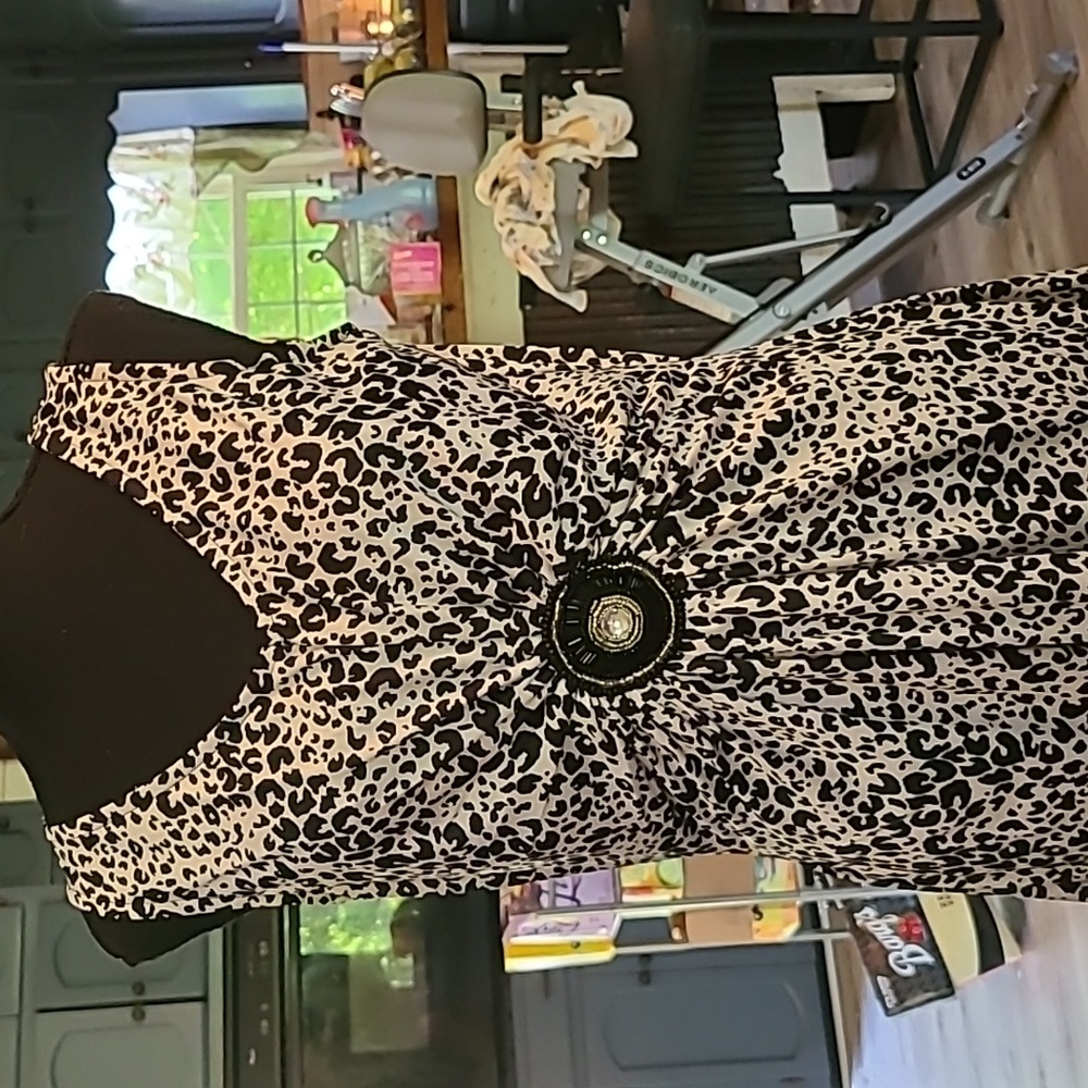 Leopard printed dress